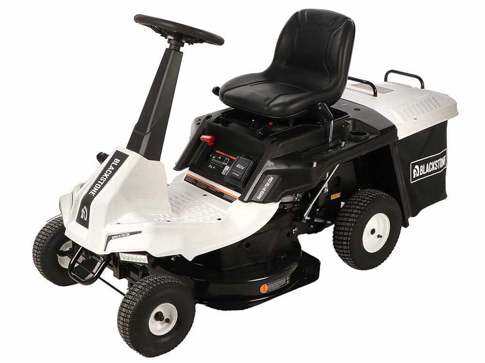 blackstone raven 61 750 csm tracteur tondeuse mini rider moteur de 224 cm3 démarrage électrique