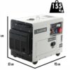 blackstone sgb 8500 3 d es groupe électrogène diesel triphasé puissance nominale 6.3 kw