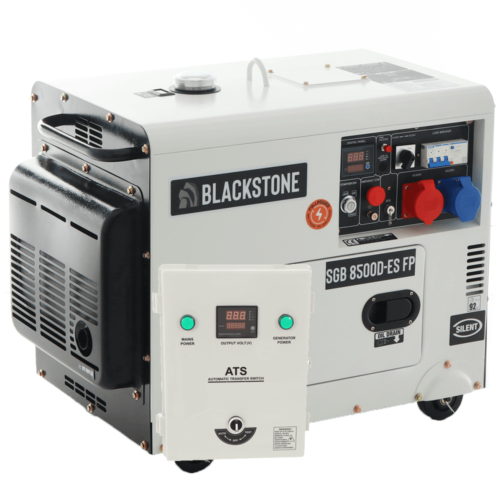 blackstone sgb 8500 d es fp groupe électrogène diesel insonorisé avec avr 6.3 kw continue 6 kw full power + ats triphasé blackstone sgb 8500 d es fp groupe électrogène diesel insonorisé avec avr 6.3 kw continue 6 kw full power + ats triphasé