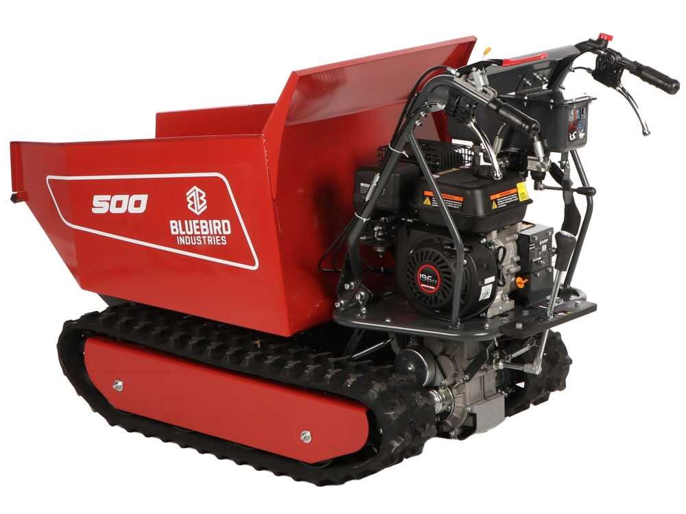 blue bird carrier 500 dh brouette à moteur à chenilles benne dumper capacité 500 kg - Machines territoires blue bird carrier 500 dh brouette à moteur à chenilles benne dumper capacité 500 kg