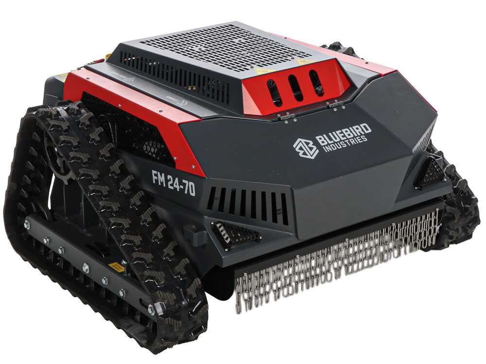 blue bird fm 24 70 robot tondeuse hybride radiocommandé