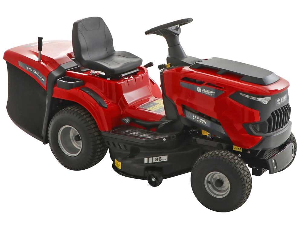 blue bird lt c 92h tondeuse autoportée avec boîte hydrostatique bac de ramassage 245 l