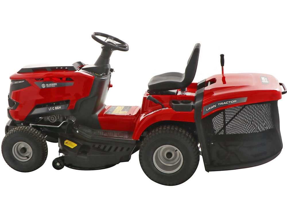blue bird lt c 92h tondeuse autoportée avec boîte hydrostatique bac de ramassage 245 l