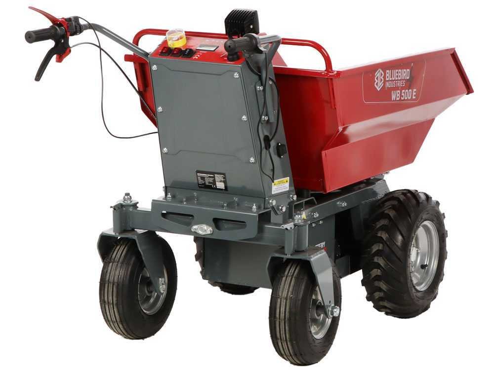 blue bird wb 500e brouette motorisée sur batterie 48 v 32 ah benne dumper - Machines territoires blue bird wb 500e brouette motorisée sur batterie 48 v 32 ah benne dumper