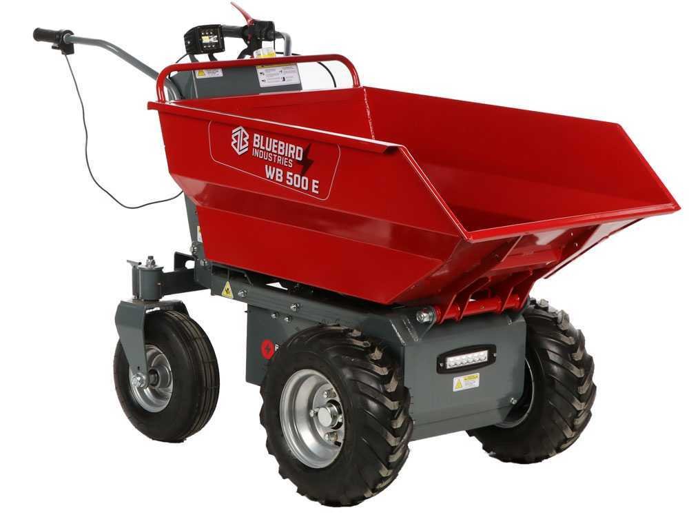 blue bird wb 500e brouette motorisée sur batterie 48 v 32 ah benne dumper - Machines territoires blue bird wb 500e brouette motorisée sur batterie 48 v 32 ah benne dumper