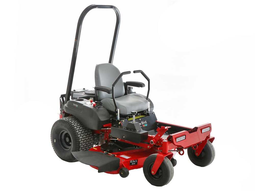 blue bird ztr 50l pro tracteur tondeuse à zéro rayon de braquage Éjection latérale et coupe mulching