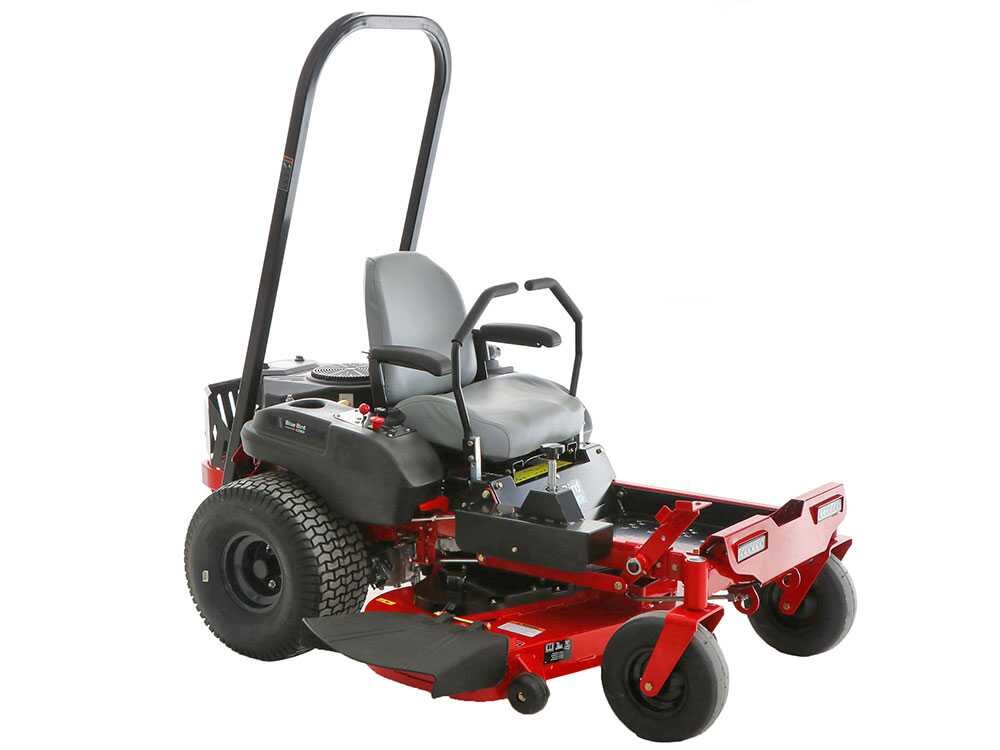 blue bird ztr 50l pro tracteur tondeuse à zéro rayon de braquage Éjection latérale et coupe mulching
