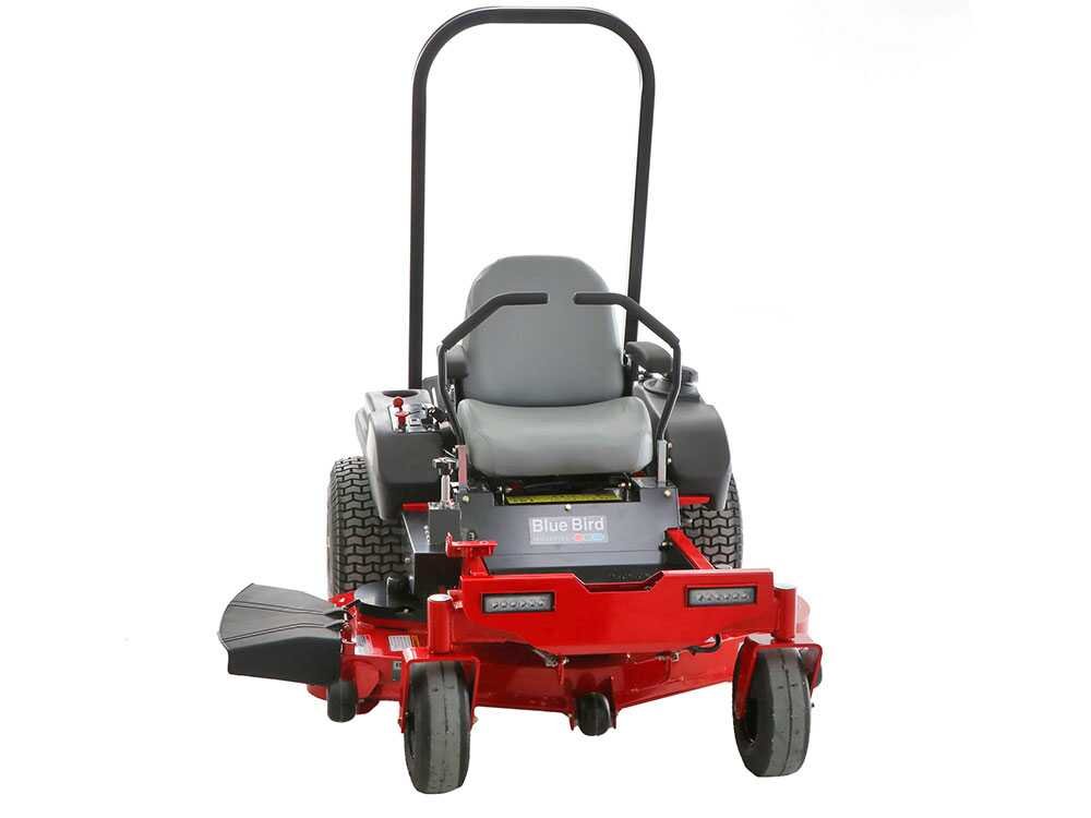 blue bird ztr 50l pro tracteur tondeuse à zéro rayon de braquage Éjection latérale et coupe mulching