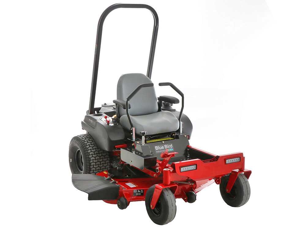 blue bird ztr 50l pro tracteur tondeuse à zéro rayon de braquage Éjection latérale et coupe mulching