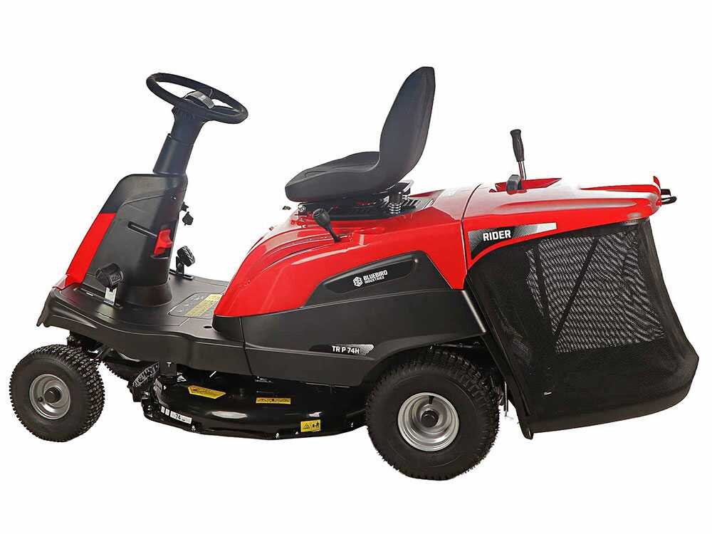bluebird tr p 74h tracteur tondeuse mini rider moteur 352 cm3 démarrage électrique