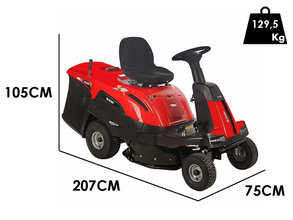 bluebird tr p 74h tracteur tondeuse mini rider moteur 352 cm3 démarrage électrique