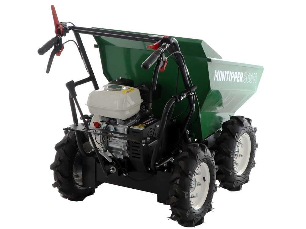 brouette 4x4 à essence greenbay minitipper 300 h moteur honda gp160