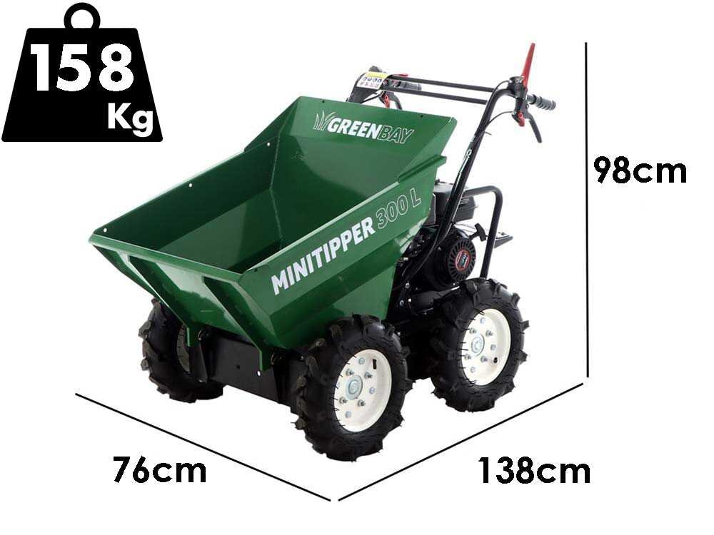 brouette 4x4 à essence greenbay minitipper 300 l moteur loncin g200f - Machines territoires brouette 4x4 à essence greenbay minitipper 300 l moteur loncin g200f