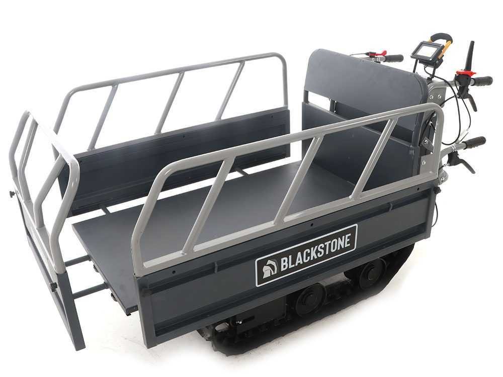 brouette à batterie blackstone tb 4500 e à chenilles caisson réglable phare