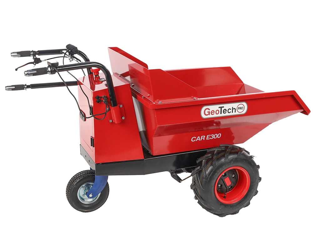 brouette à batterie geotechpro mini dumper car e300 caisson dumper manuel 300kg