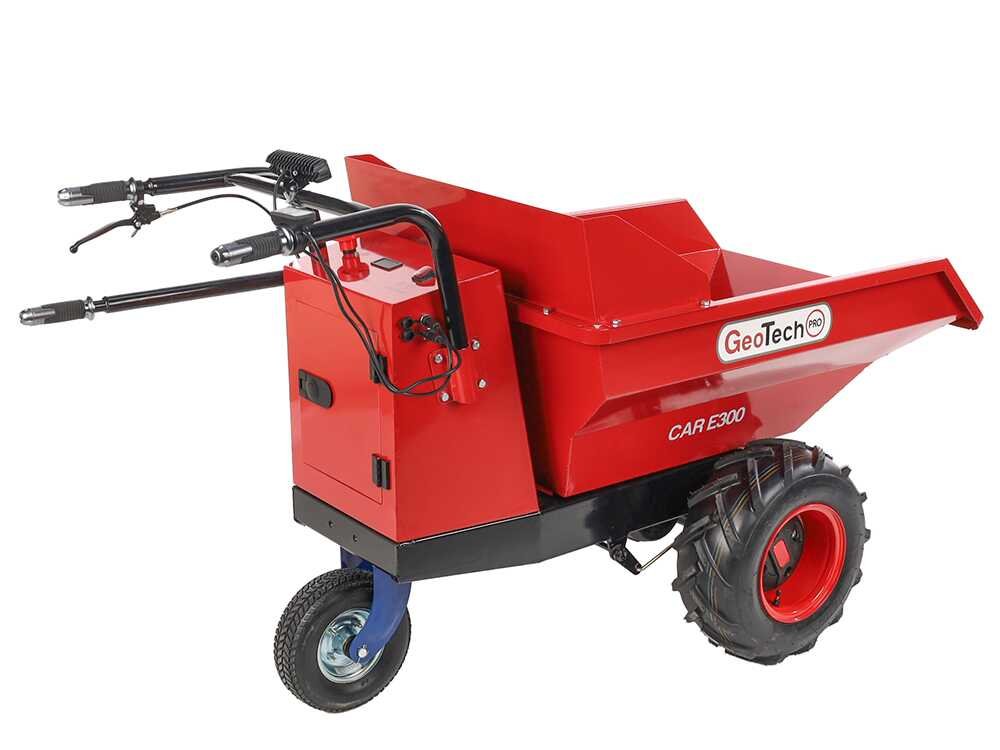 brouette à batterie geotechpro mini dumper car e300 caisson dumper manuel 300kg