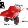 brouette à batterie geotechpro mini dumper car e300 caisson dumper manuel 300kg