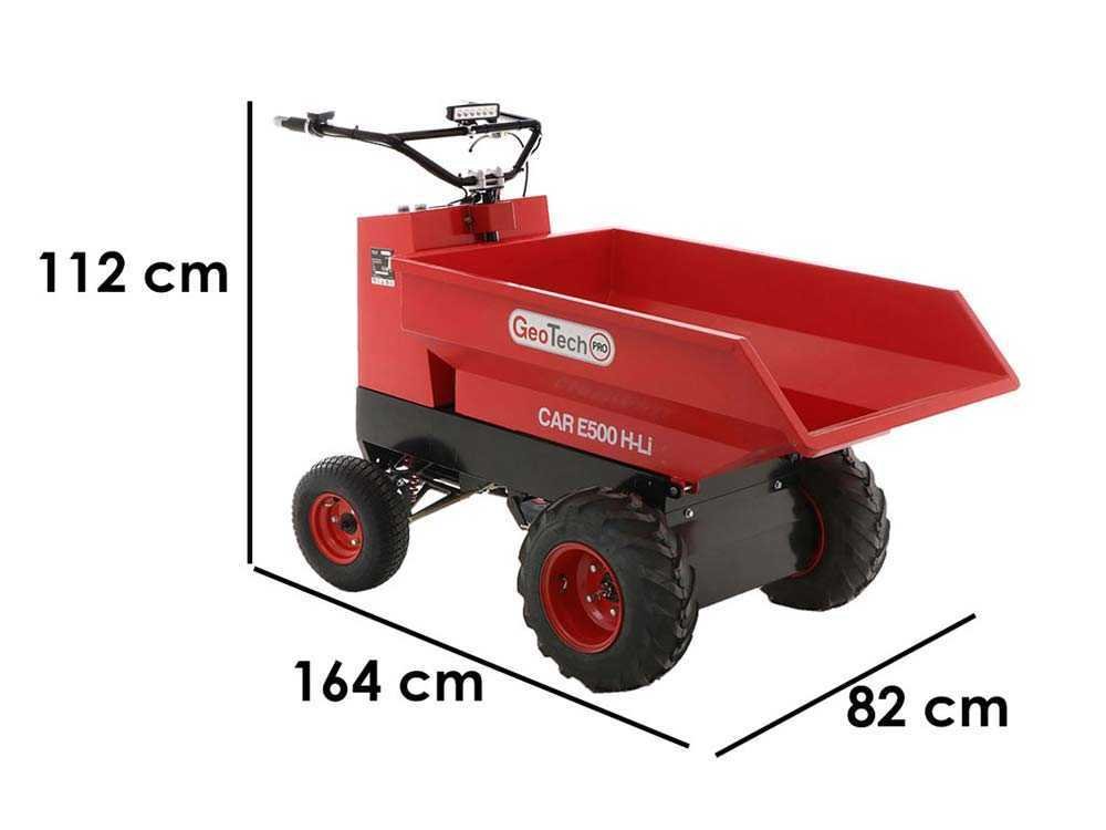 brouette à batterie geotechpro mini dumper car e500 h li caisson dumper 500kg - Machines territoires brouette à batterie geotechpro mini dumper car e500 h li caisson dumper 500kg
