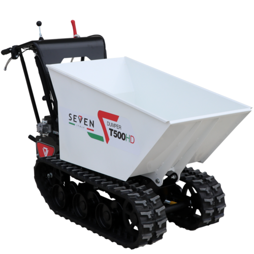 brouette à cheniles seven italy t500hd gx caisson dumper hydraulique charge 500 kg brouette à cheniles seven italy t500hd gx caisson dumper hydraulique charge 500 kg
