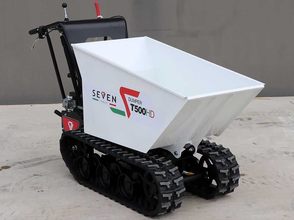 brouette à cheniles seven italy t500hd gx caisson dumper hydraulique charge 500 kg - Machines territoires brouette à cheniles seven italy t500hd gx caisson dumper hydraulique charge 500 kg
