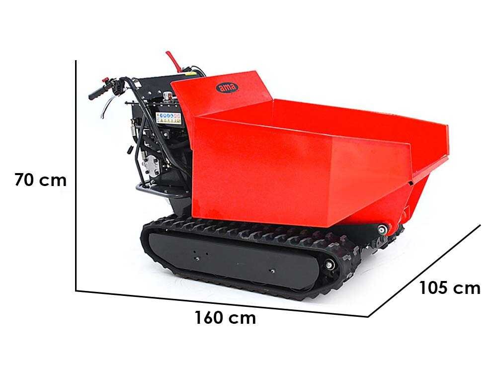 brouette à chenilles ama tag500td avec benne dumper hydraulique charge 500 kg - Machines territoires brouette à chenilles ama tag500td avec benne dumper hydraulique charge 500 kg