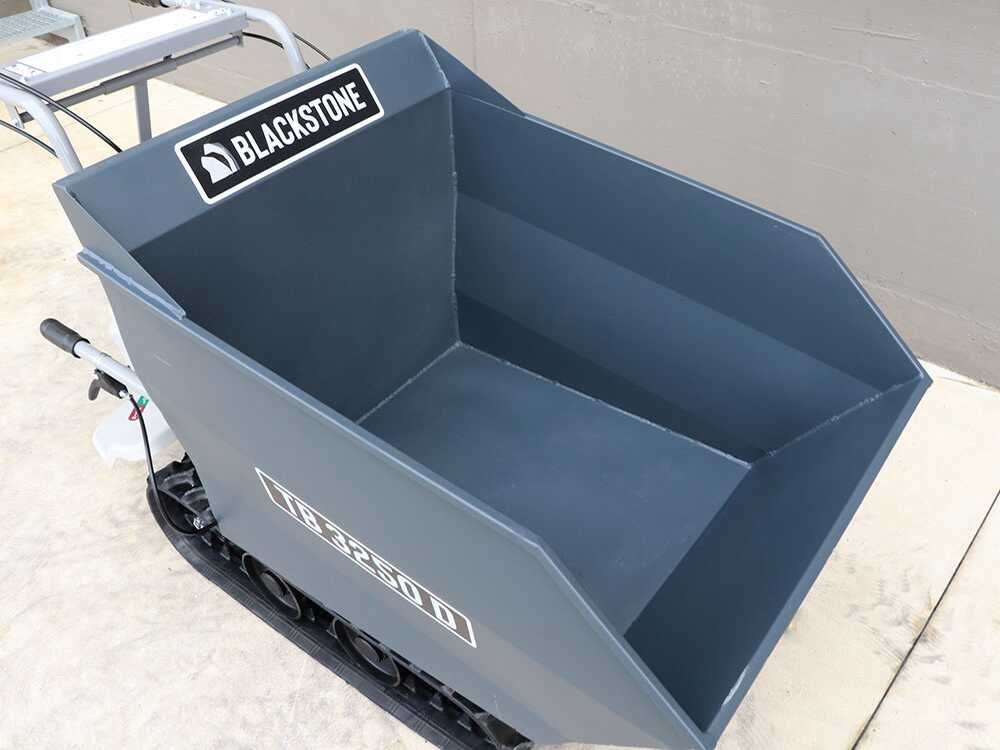 brouette à chenilles blackstone tb 3250 d caisson dumper manuel capacité de charge maximale 320 kg