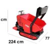 brouette à chenilles geotech geoporter 550 dhs hydro benne dumper hydraulique 500 kg