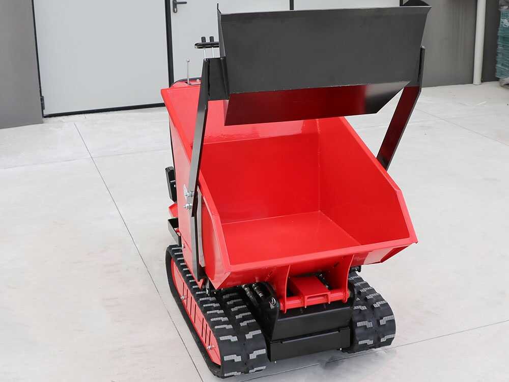 brouette à chenilles geotech geoporter 550 dhs hydro benne dumper hydraulique 500 kg