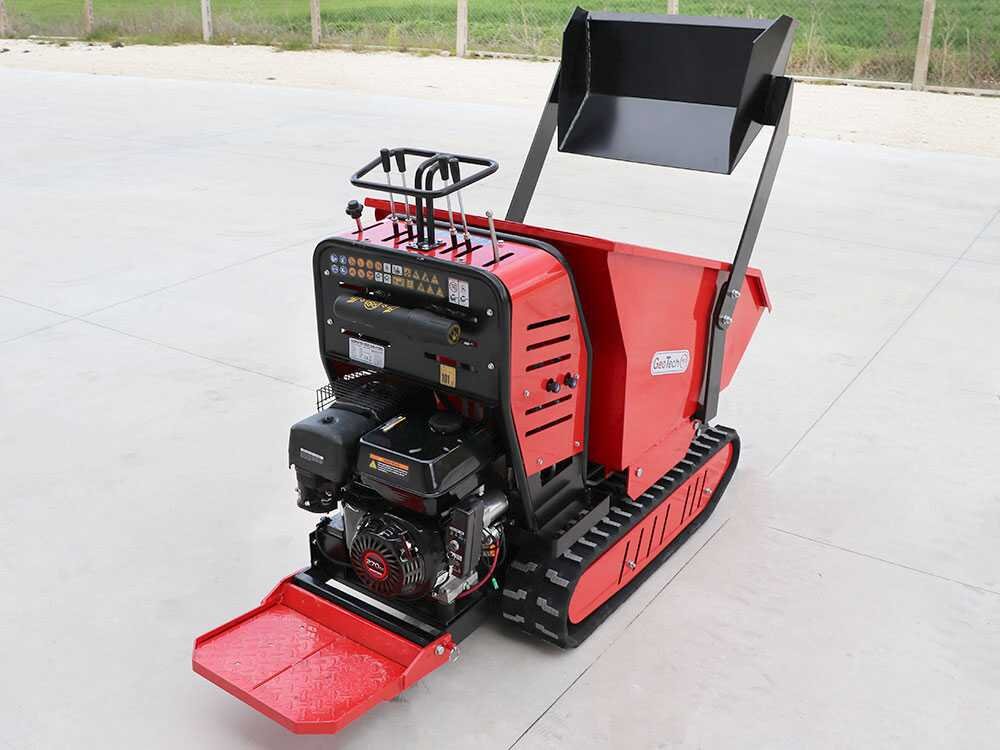 brouette à chenilles geotech geoporter 550 dhs hydro benne dumper hydraulique 500 kg