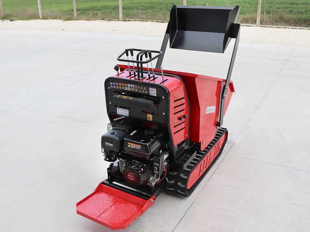 brouette à chenilles geotech geoporter 550 dhs hydro benne dumper hydraulique 500 kg
