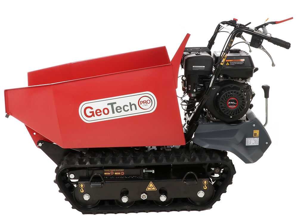 brouette à chenilles geotechpro geoporter h 540d hydro caisson dumper hydraulique 500kg - Machines territoires brouette à chenilles geotechpro geoporter h 540d hydro caisson dumper hydraulique 500kg