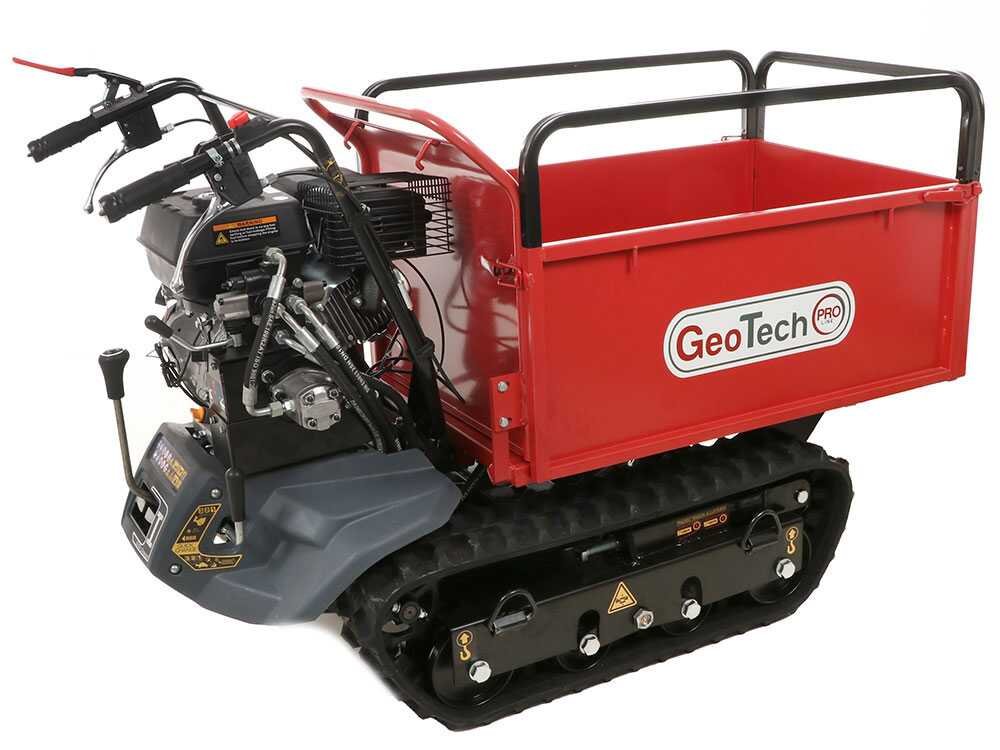 brouette à chenilles geotechpro geoporter h 540e hydro caisson extensible hydraulique 500kg