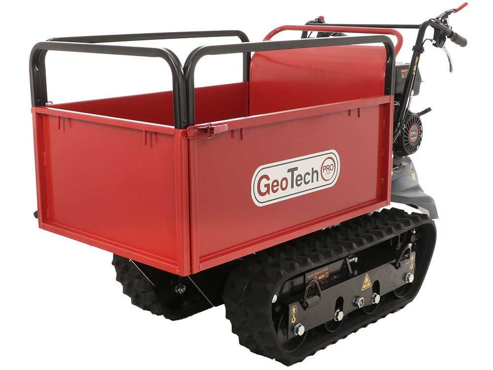 brouette à chenilles geotechpro geoporter h 540e hydro caisson extensible hydraulique 500kg