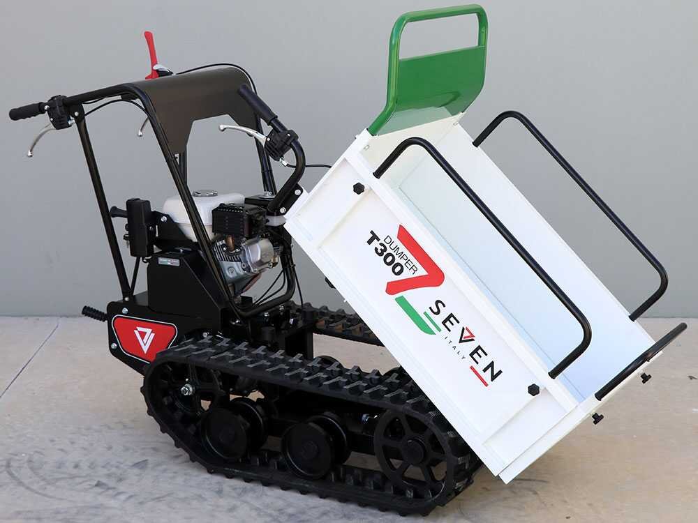 brouette à chenilles seven italy t300 gx e benne extensible charge 300 kg - Machines territoires brouette à chenilles seven italy t300 gx e benne extensible charge 300 kg
