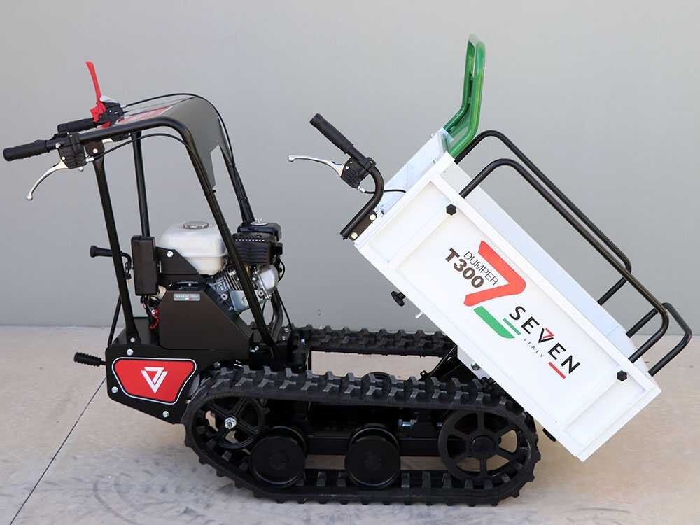 brouette à chenilles seven italy t300 gx e benne extensible charge 300 kg - Machines territoires brouette à chenilles seven italy t300 gx e benne extensible charge 300 kg