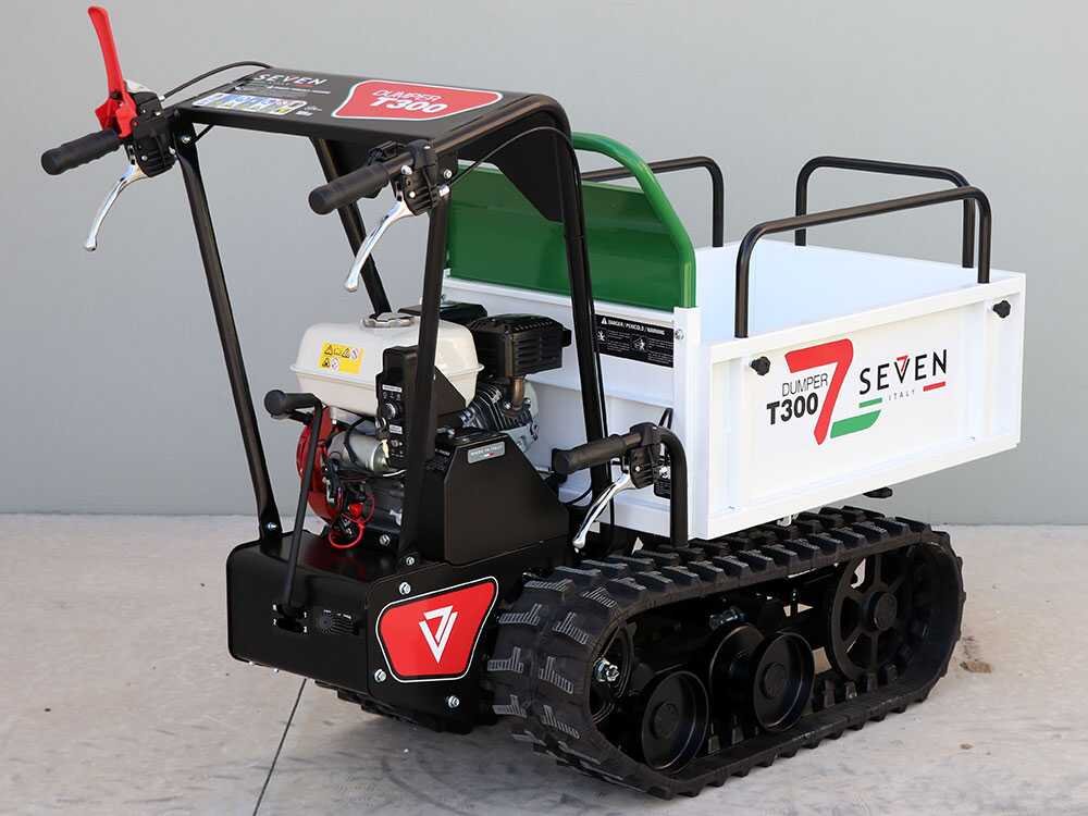 brouette à chenilles seven italy t300 gx e benne extensible charge 300 kg - Machines territoires brouette à chenilles seven italy t300 gx e benne extensible charge 300 kg
