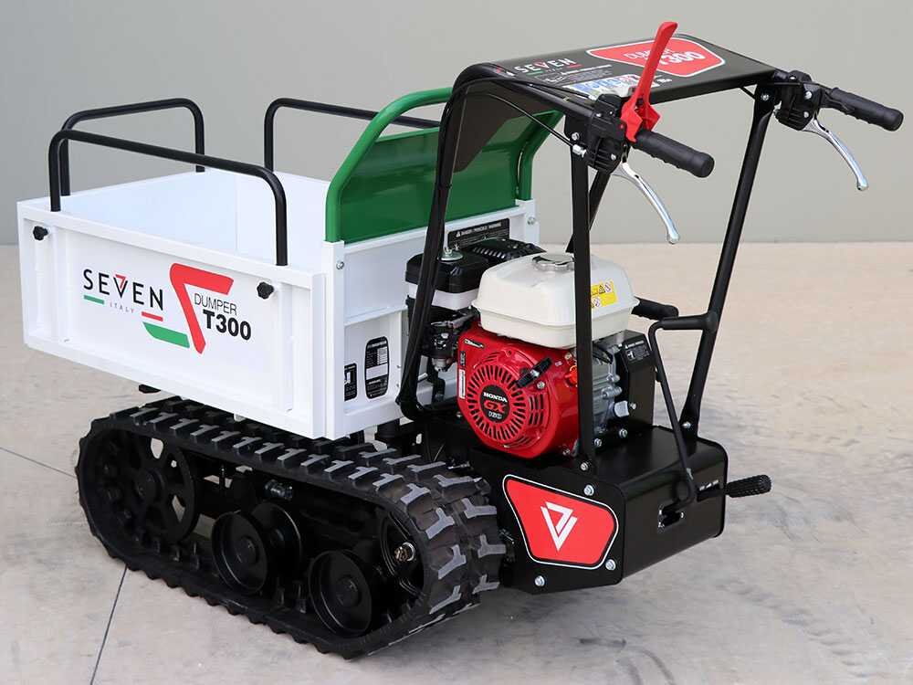 brouette à chenilles seven italy t300 gx e benne extensible charge 300 kg - Machines territoires brouette à chenilles seven italy t300 gx e benne extensible charge 300 kg