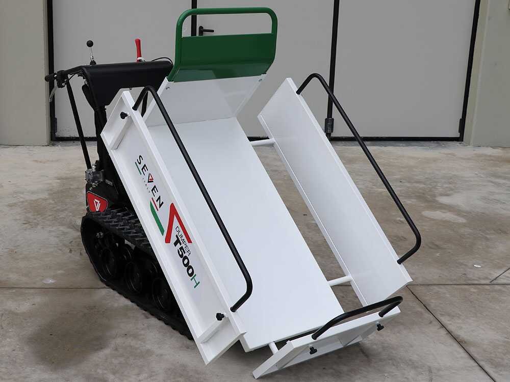 brouette à chenilles seven italy t500h gx benne extensible capacité 500 kg brouette à chenilles seven italy t500h gx benne extensible capacité 500 kg