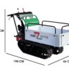 brouette à chenilles seven italy t500h gx e benne extensible charge 500 kg - Machines territoires brouette à chenilles seven italy t500h gx e benne extensible charge 500 kg