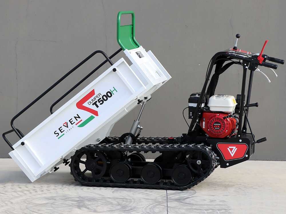 brouette à chenilles seven italy t500h gx e benne extensible charge 500 kg - Machines territoires brouette à chenilles seven italy t500h gx e benne extensible charge 500 kg