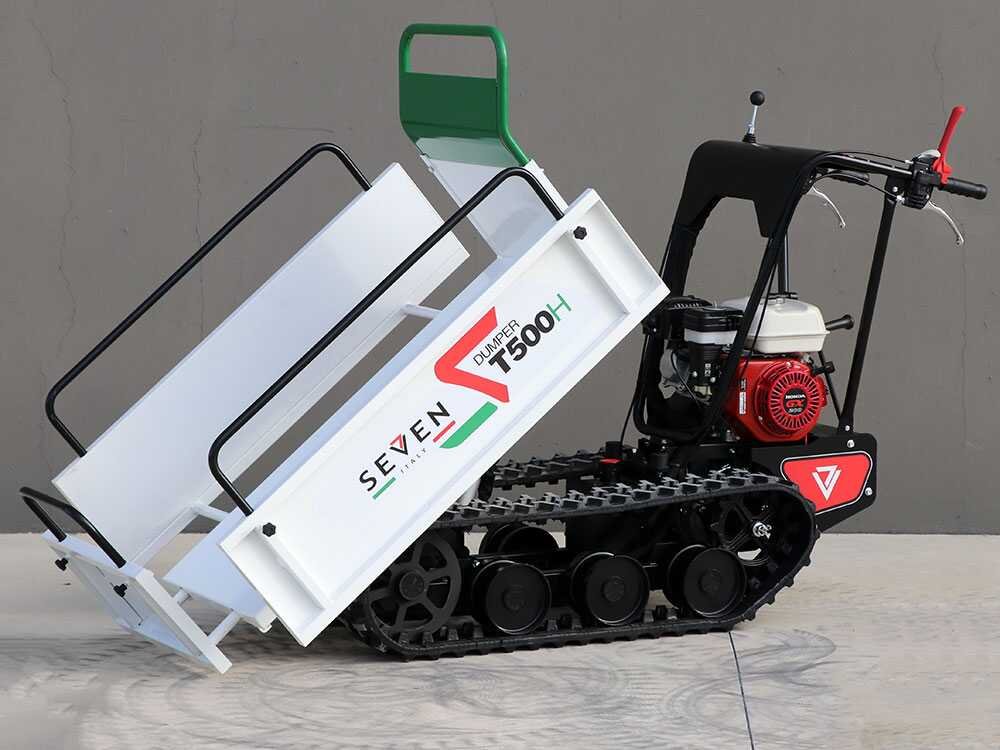 brouette à chenilles seven italy t500h gx e benne extensible charge 500 kg brouette à chenilles seven italy t500h gx e benne extensible charge 500 kg