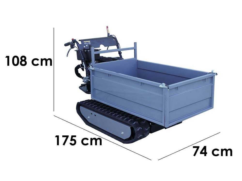 brouette à chenilles wortex sfl 500 hs caisson extensible avec charge de 500 kg brouette à chenilles wortex sfl 500 hs caisson extensible avec charge de 500 kg