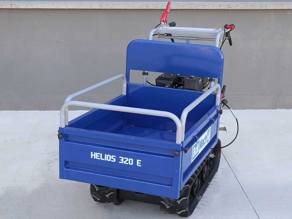 brouette à moteur à chenilles bullmach helios 320 e caisson extensible manuel 320kg
