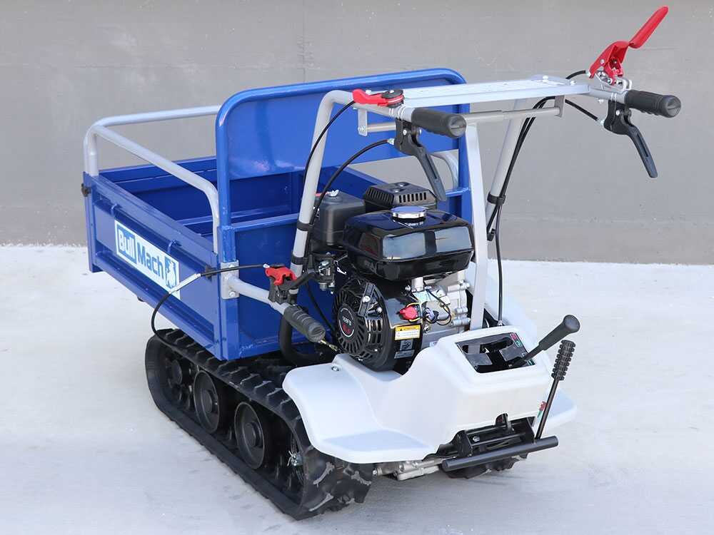 brouette à moteur à chenilles bullmach helios 320 e caisson extensible manuel 320kg