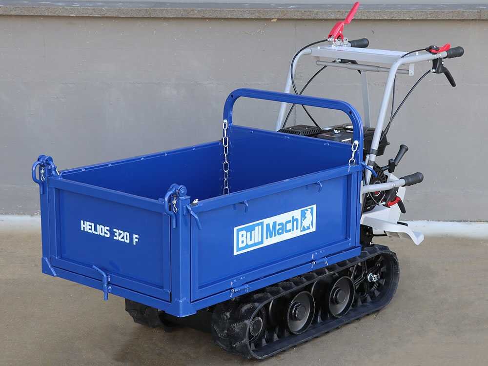 brouette à moteur à chenilles bullmach helios 320 f avec ridelles ouvrables charge 320 kg brouette à moteur à chenilles bullmach helios 320 f avec ridelles ouvrables charge 320 kg