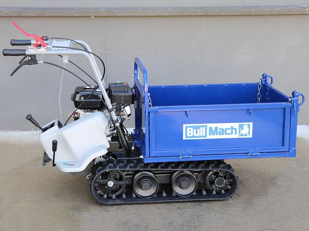 brouette à moteur à chenilles bullmach helios 320 f avec ridelles ouvrables charge 320 kg brouette à moteur à chenilles bullmach helios 320 f avec ridelles ouvrables charge 320 kg