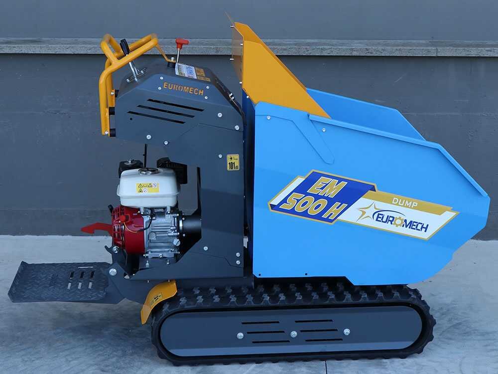 brouette motorisée à chenilles euromech em500h dump caisson dumper hydraulique 500 kg - Machines territoires brouette motorisée à chenilles euromech em500h dump caisson dumper hydraulique 500 kg