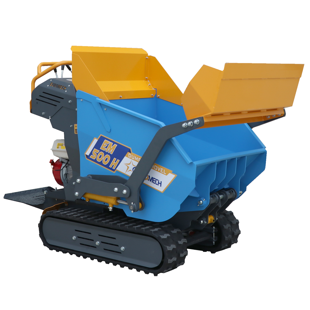 brouette motorisée euromech em500h dump & shovel benne dumper hydraulique 500 kg avec pelle brouette motorisée euromech em500h dump & shovel benne dumper hydraulique 500 kg avec pelle