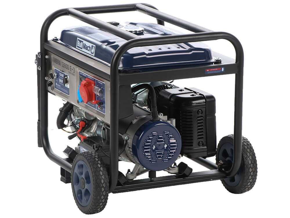 bullmach ambra 13800 e 3 groupe électrogène sur chariot à essence avec avr 10 kw 9 kw triphasée - Machines territoires bullmach ambra 13800 e 3 groupe électrogène sur chariot à essence avec avr 10 kw 9 kw triphasée