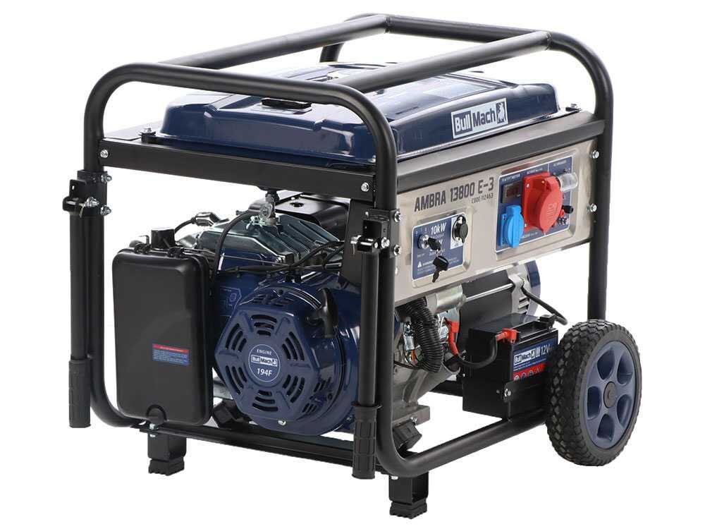 bullmach ambra 13800 e 3 groupe électrogène sur chariot à essence avec avr 10 kw continue 9 kw triphasé + ats - Machines territoires bullmach ambra 13800 e 3 groupe électrogène sur chariot à essence avec avr 10 kw continue 9 kw triphasé + ats
